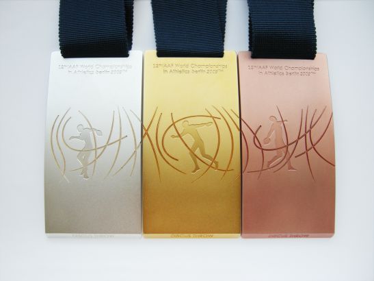 Foto Photo Winner Medals LAWM 2009 Siegermedaillen Leichtathletik WM Berlin Elisabeth Warkus Florstedt