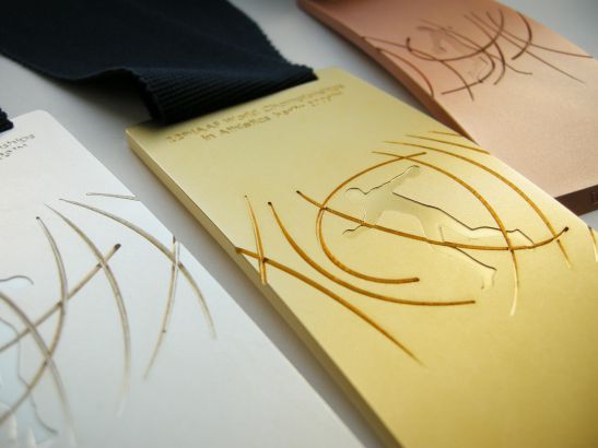 Foto Photo Winner Medals LAWM 2009 Siegermedaillen Leichtathletik WM Berlin Elisabeth Warkus Florstedt